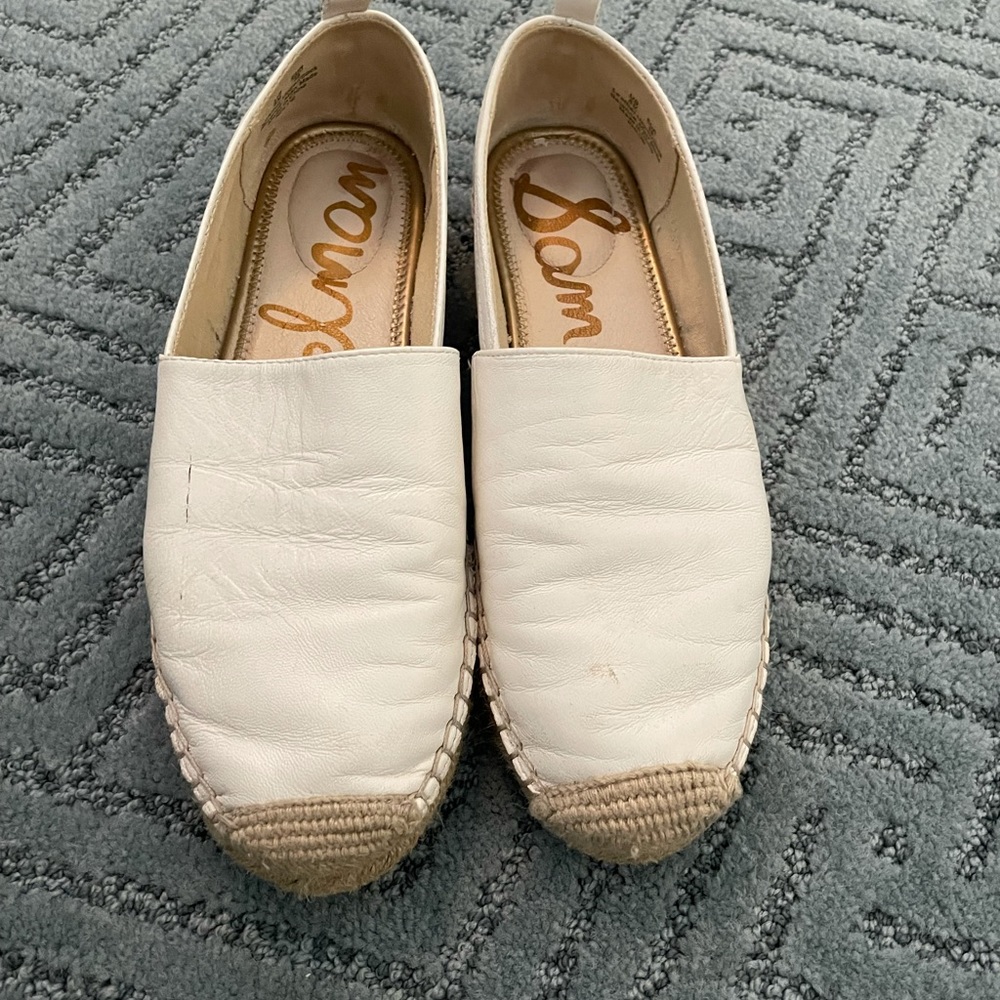 Sam Edelman White Espadrilles